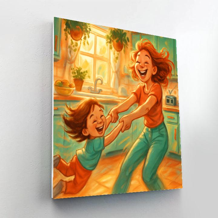 Dancing In The Kitchen With Mom Paint by numbers kits