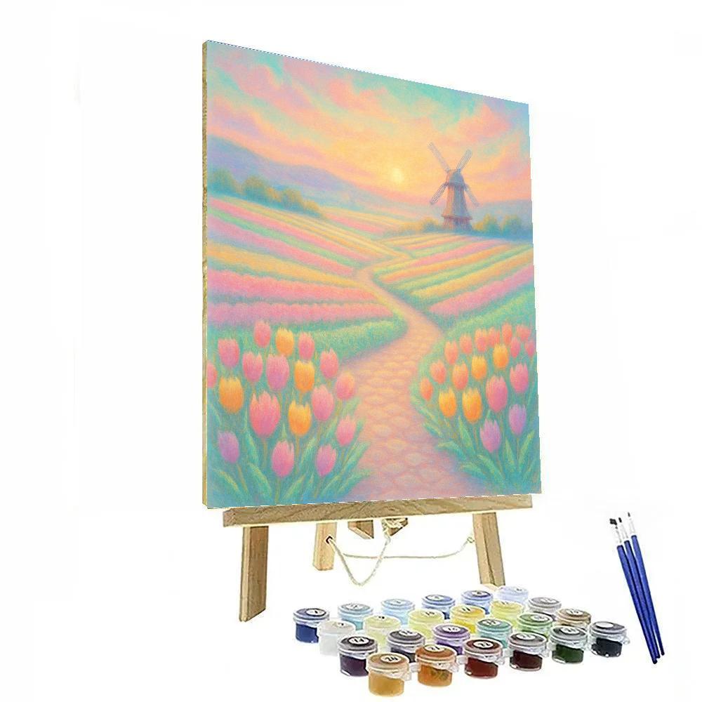 Tulip Valley Morning Paint by numbers kits