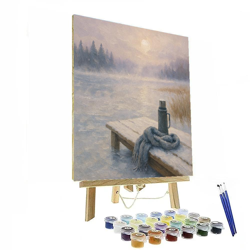 Winter Stillness At The Lake DIY paint by numbers