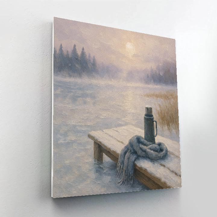 Winter Stillness At The Lake DIY paint by numbers
