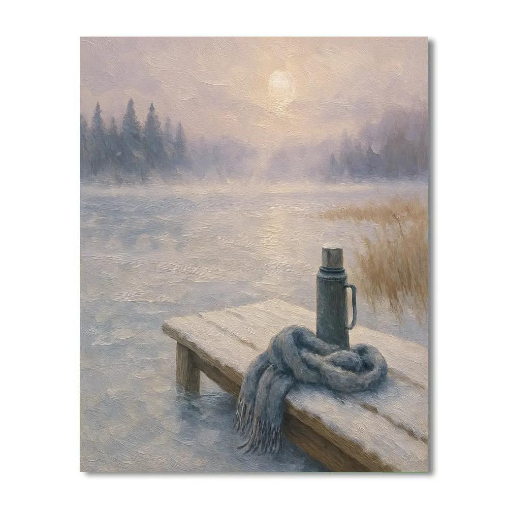 Winter Stillness At The Lake DIY paint by numbers