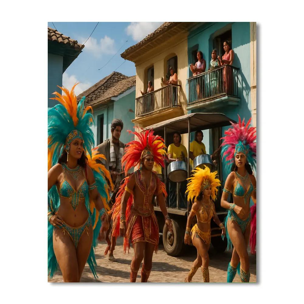 Karnival Street Parade Costume Painting by numbers kit