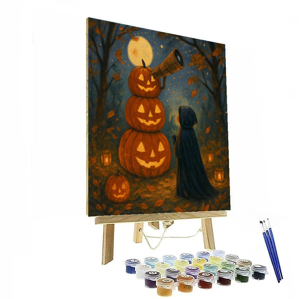 Stargazer Jack O Lantern Grove Paint by numbers kits
