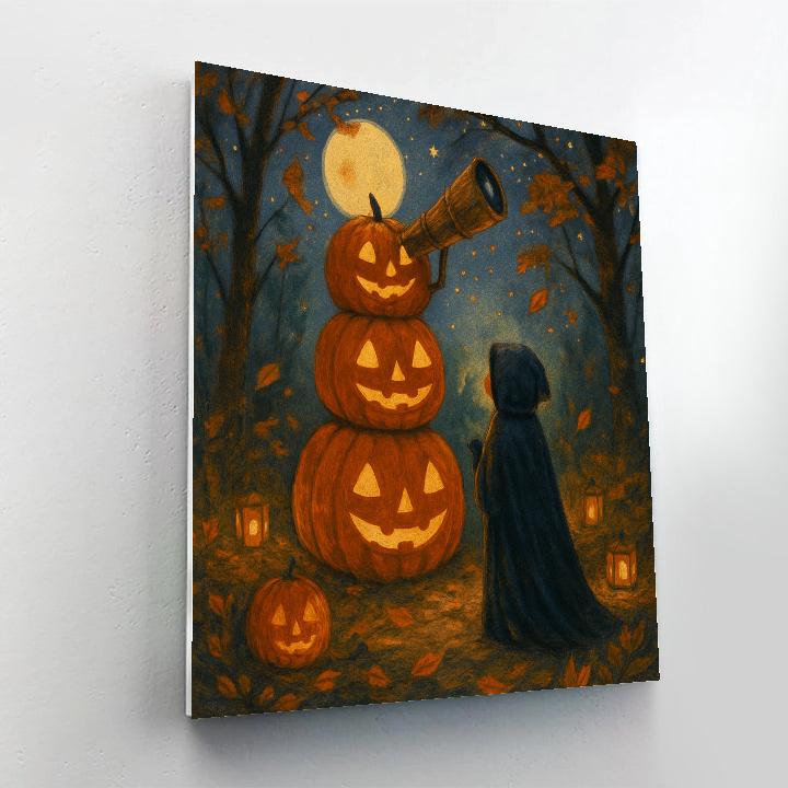 Stargazer Jack O Lantern Grove Paint by numbers kits