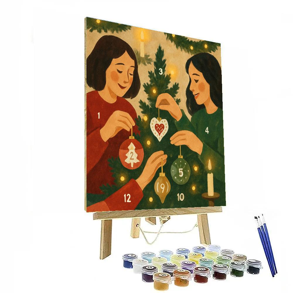 Ornament Sharing Circle Painting by numbers kit