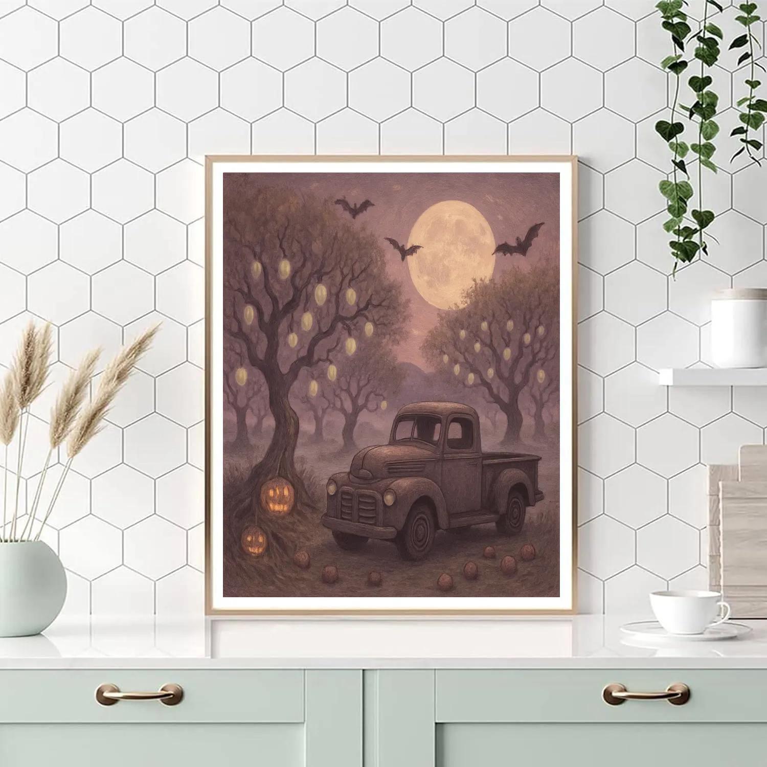 Phantom Orchard Drive Painting by numbers kit
