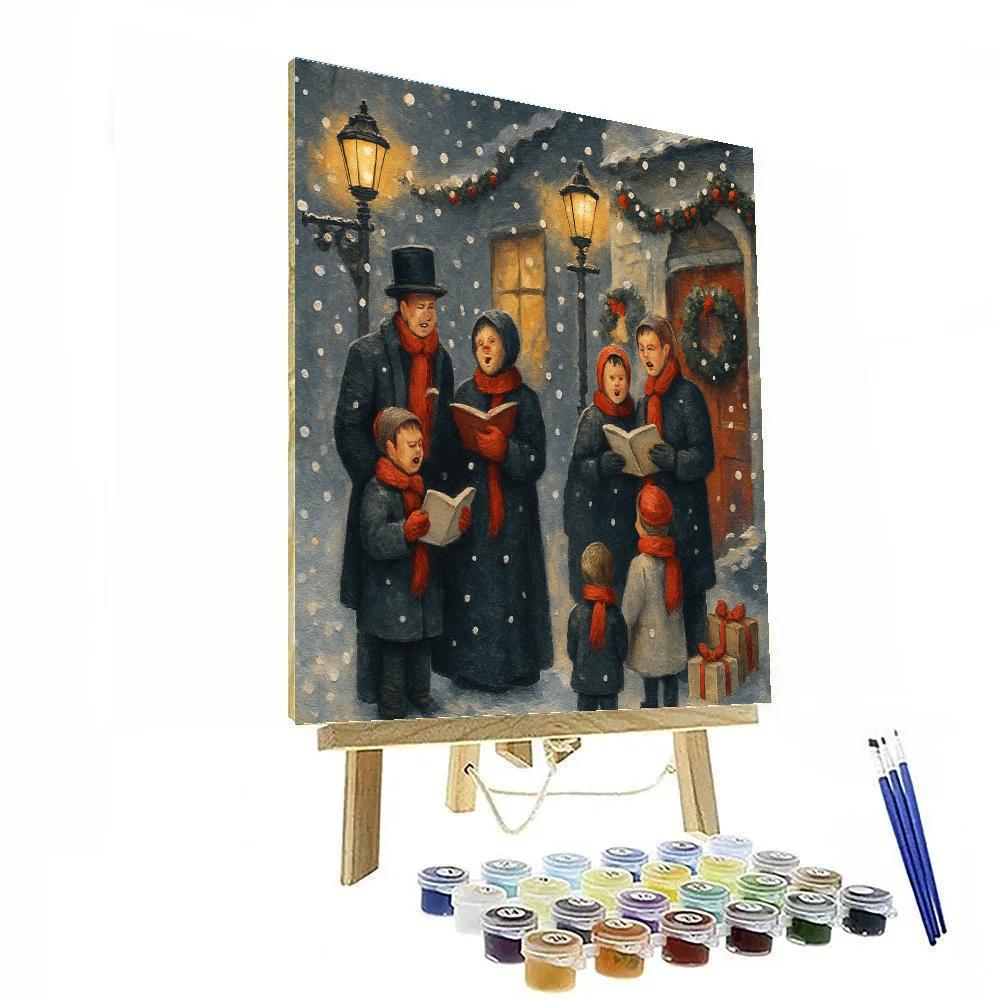 Lantern Lane Carols DIY paint by numbers