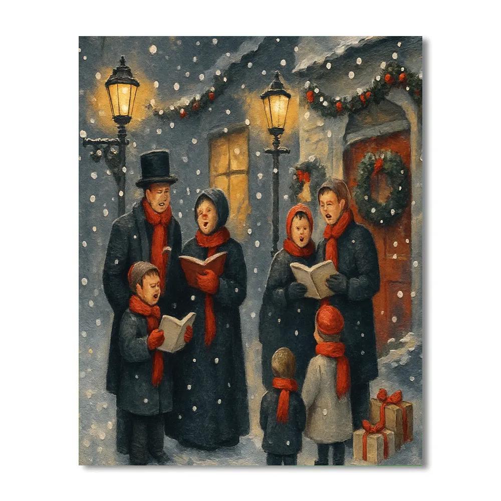 Lantern Lane Carols DIY paint by numbers