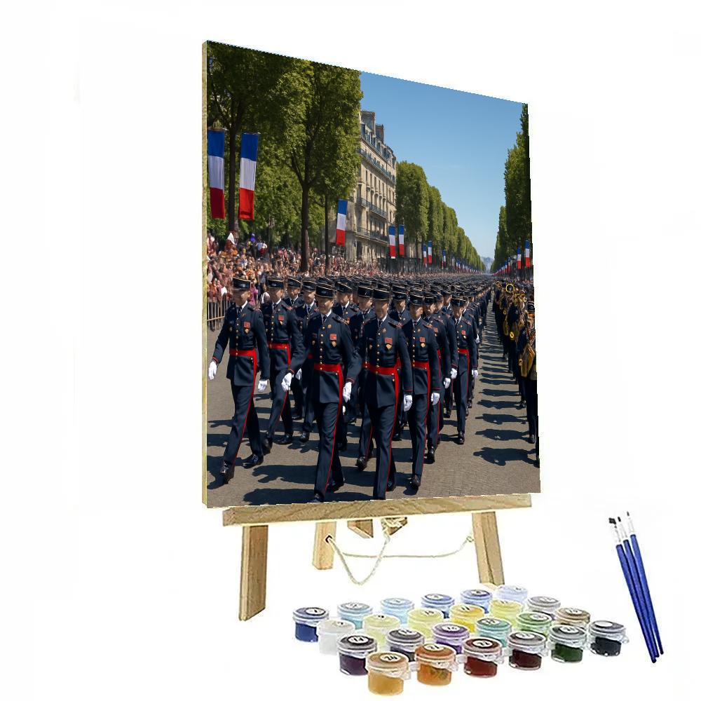 Bastille Day Parade March Paint by numbers art