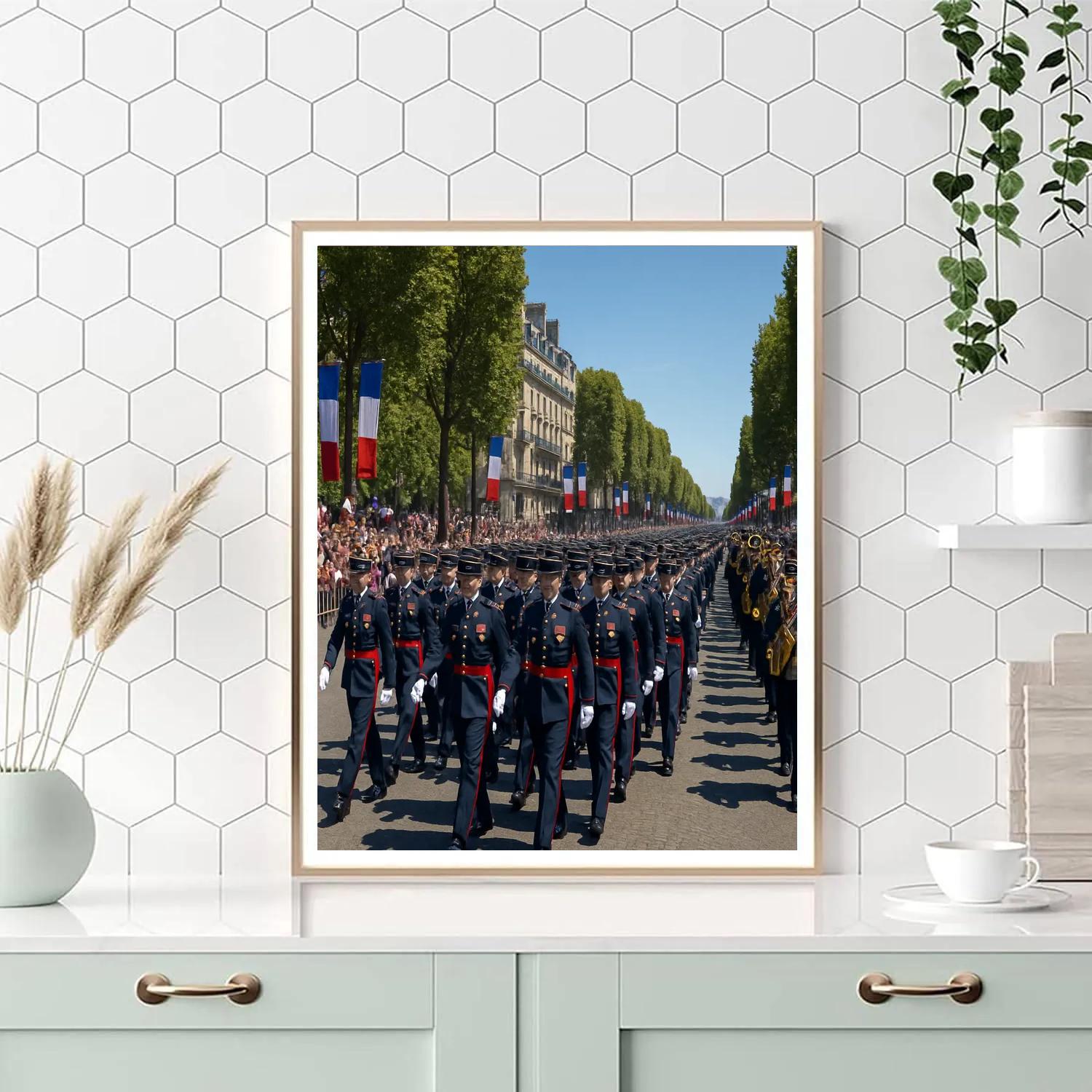 Bastille Day Parade March Paint by numbers art