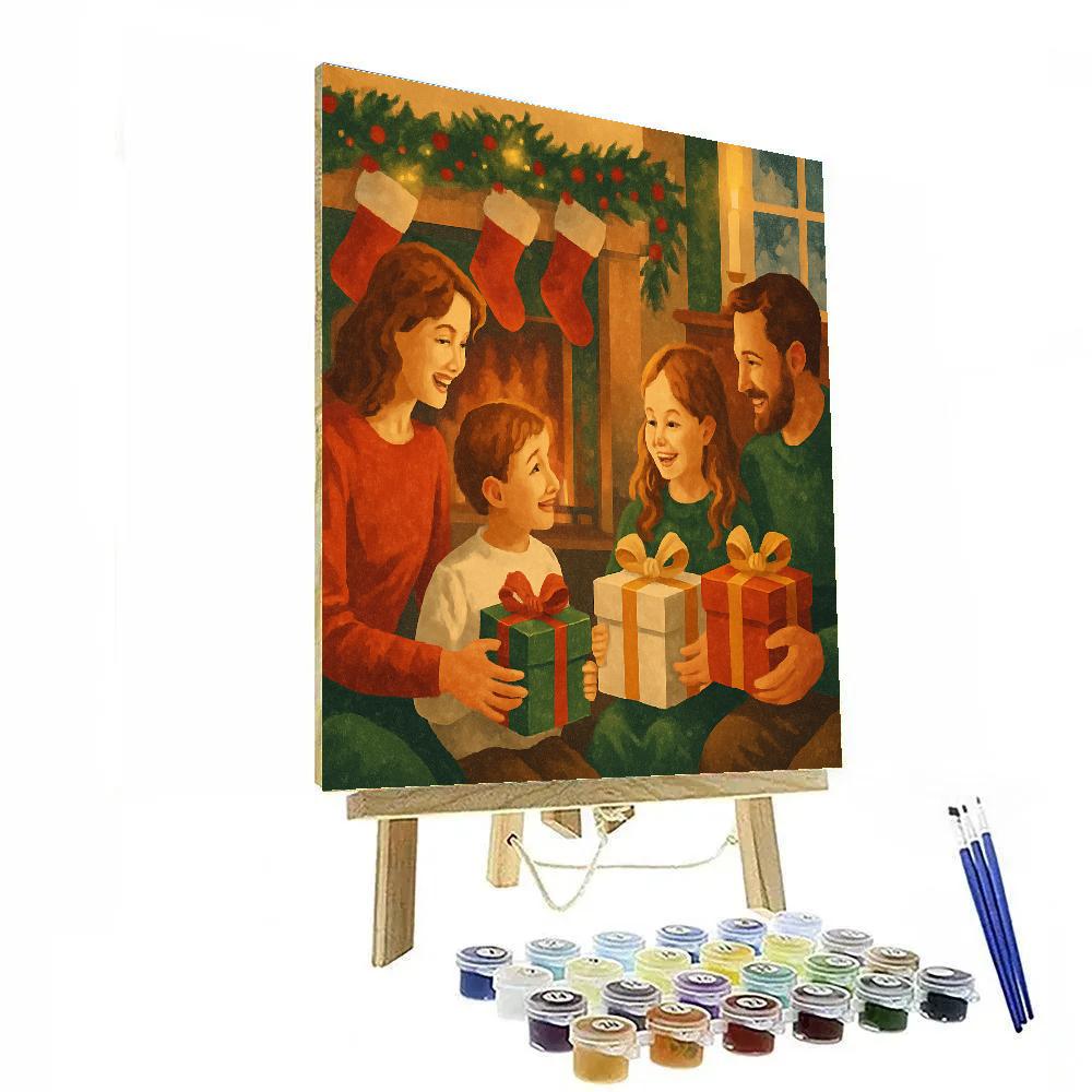 Gifts Around The Hearth paint by numbers