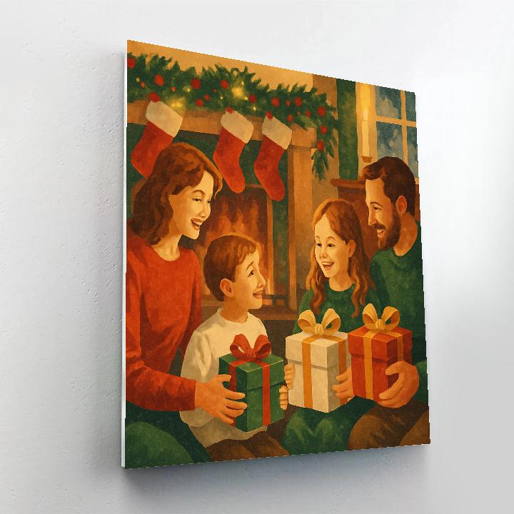 Gifts Around The Hearth paint by numbers