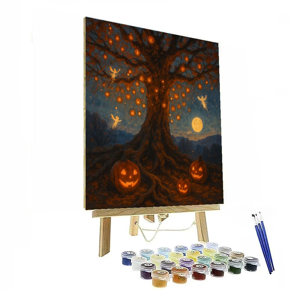 The Lantern Tree painting number kit