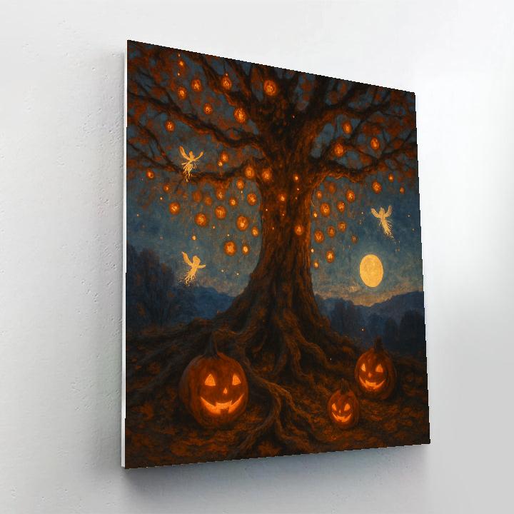 The Lantern Tree painting number kit