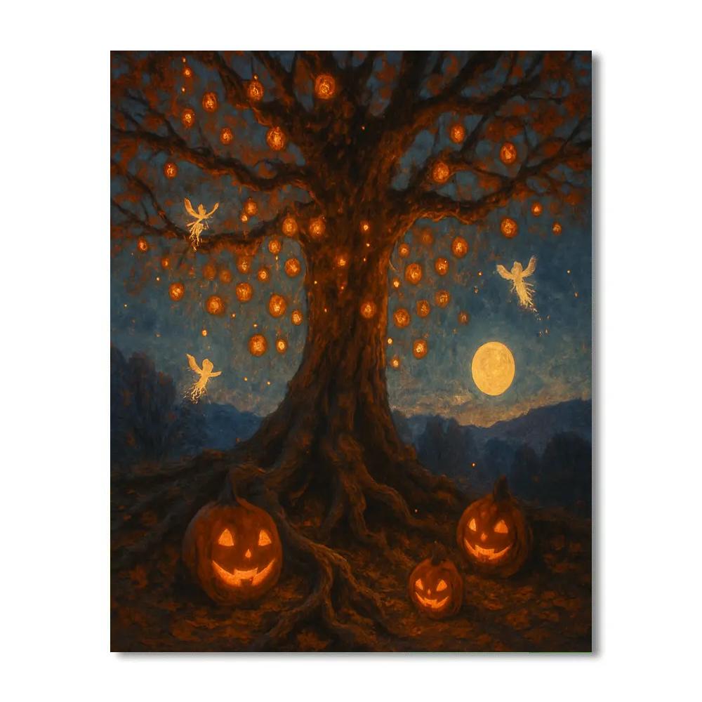 The Lantern Tree painting number kit