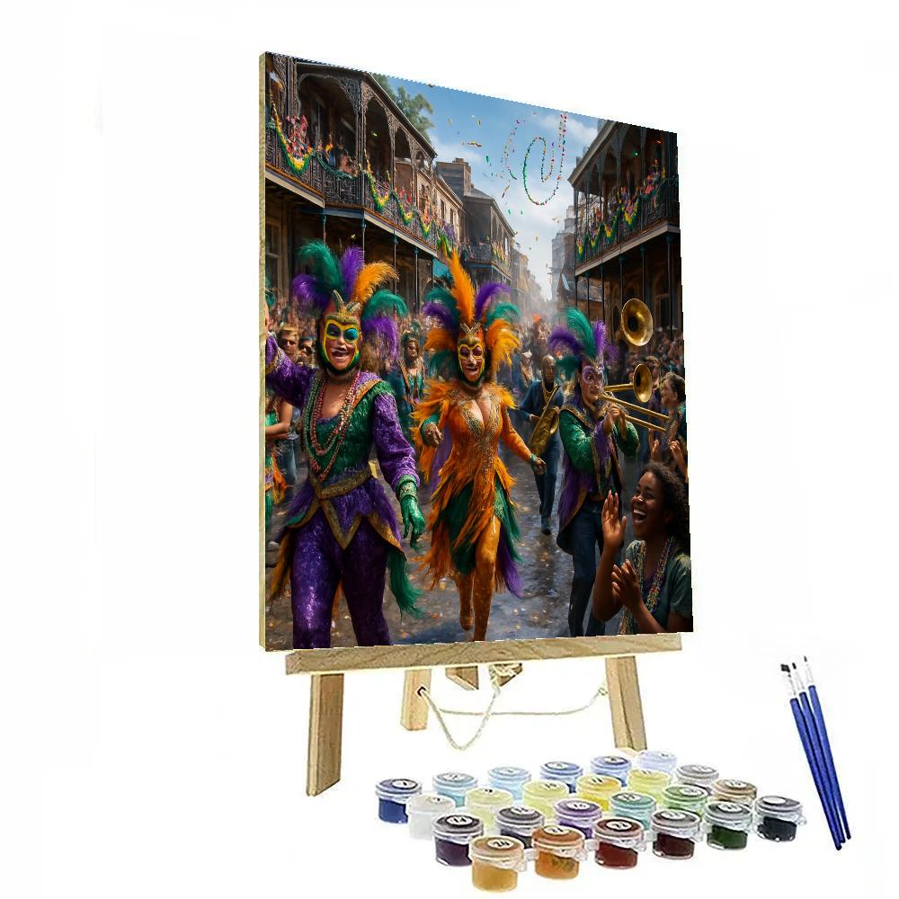 Mardi Gras Masquerade Parade painting number kit