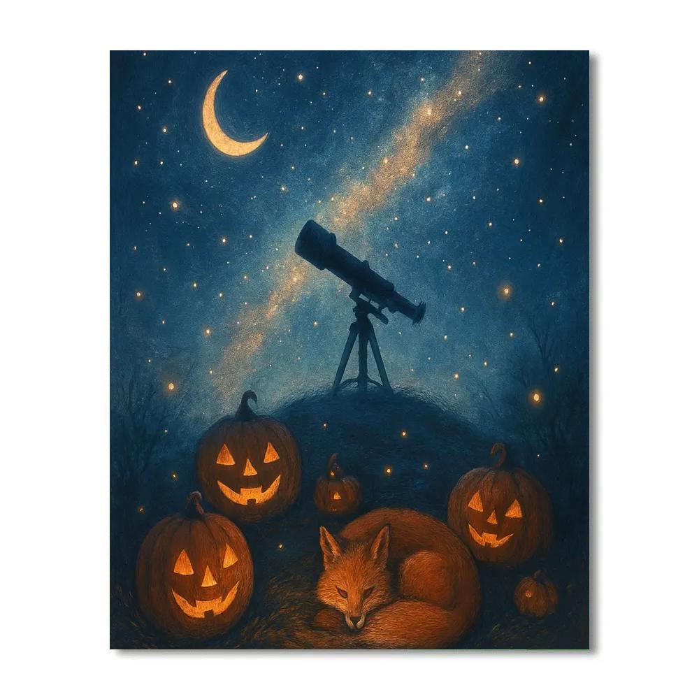 Stargazers Pumpkin Moor DIY paint by numbers