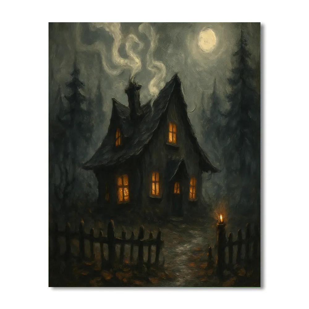 Foghouse On Hollow Lane Paint by numbers art