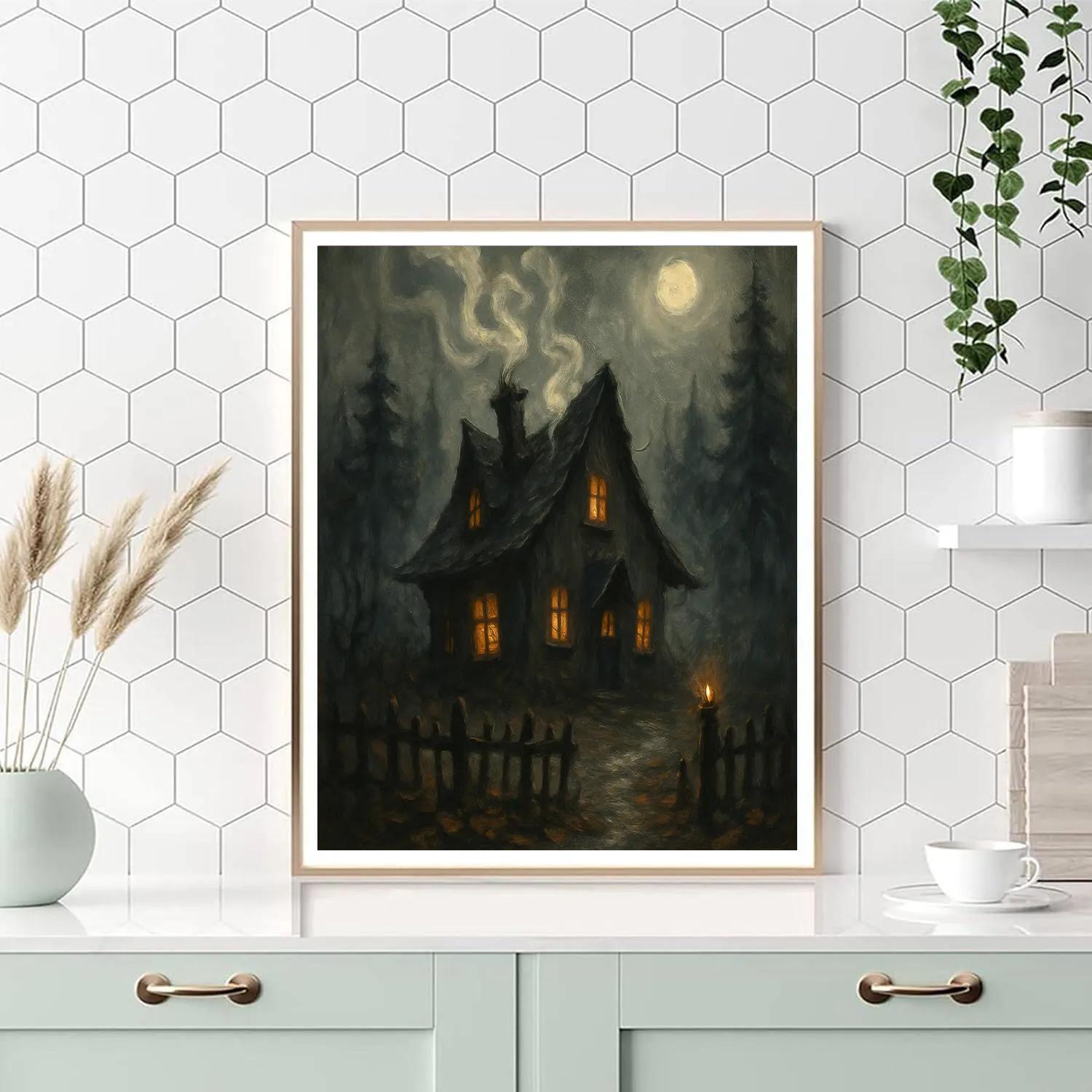 Foghouse On Hollow Lane Paint by numbers art