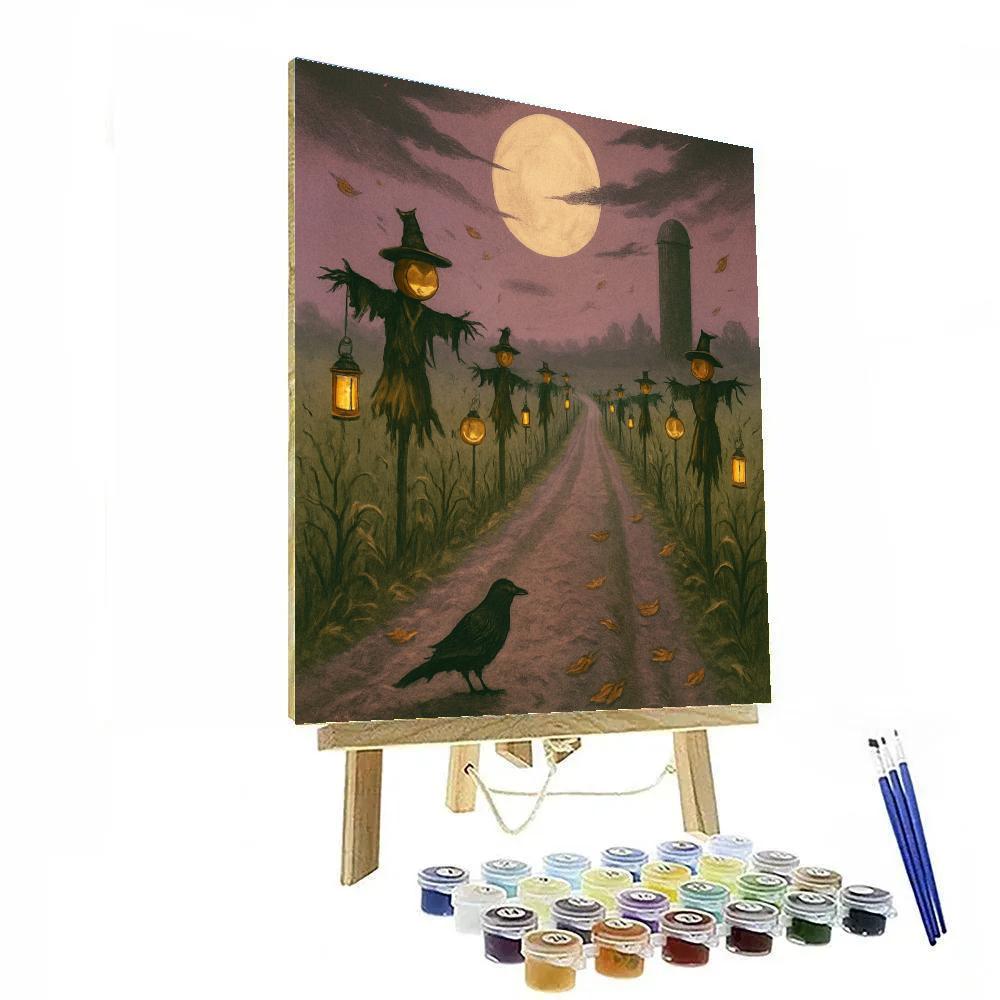 Nocturne Harvest Road Paint by numbers art