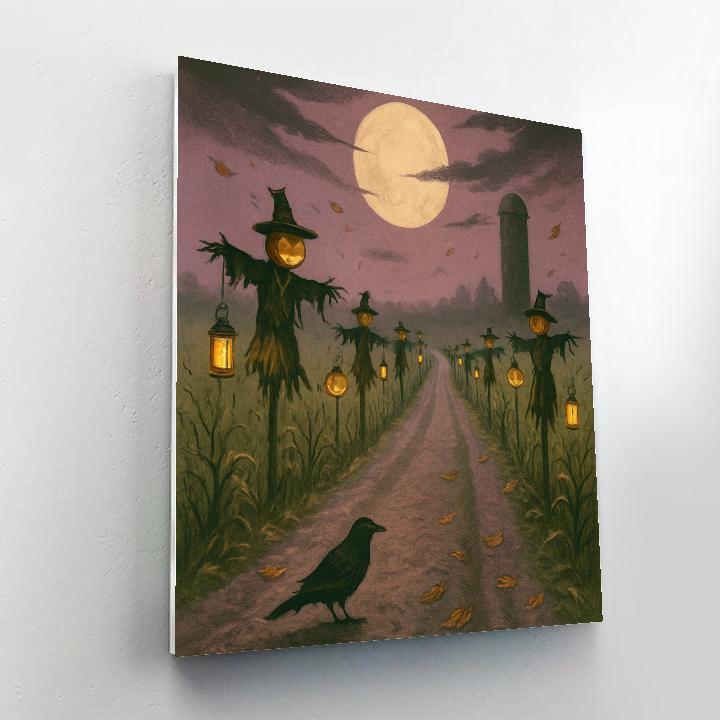 Nocturne Harvest Road Paint by numbers art