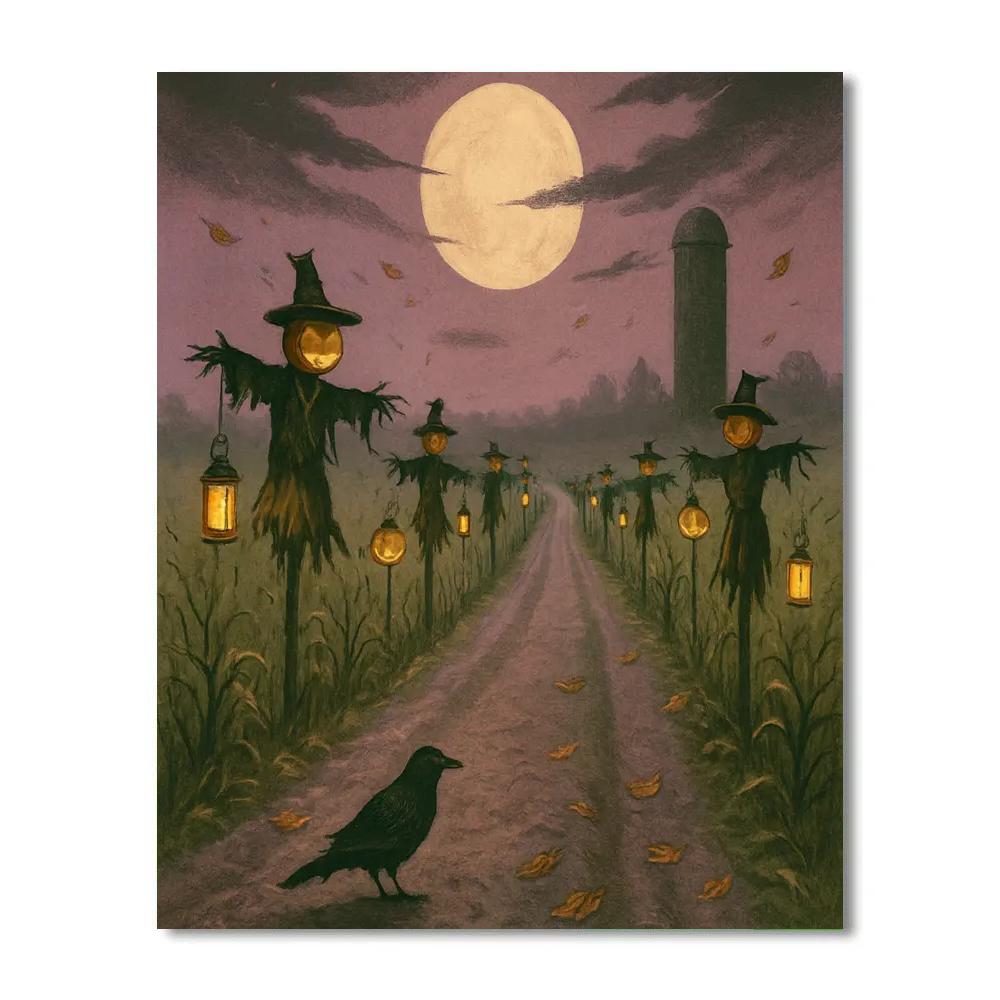 Nocturne Harvest Road Paint by numbers art