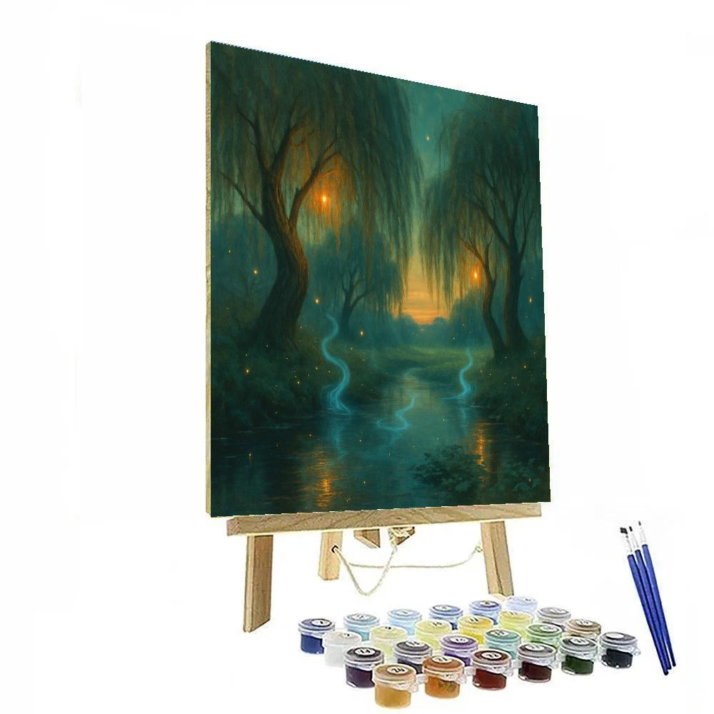 Whispering Willow Way painting number kit