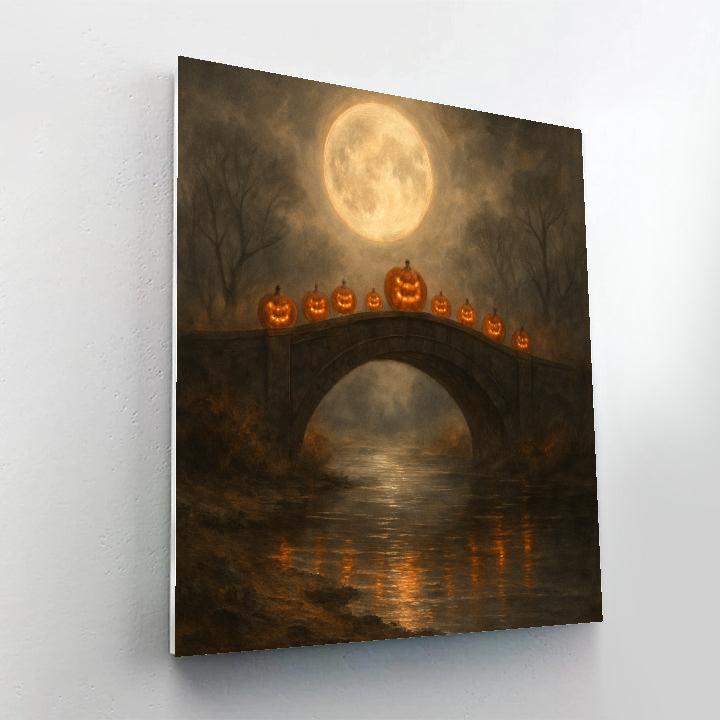 Moonbridge Pumpkin Crossing Painting by numbers kit