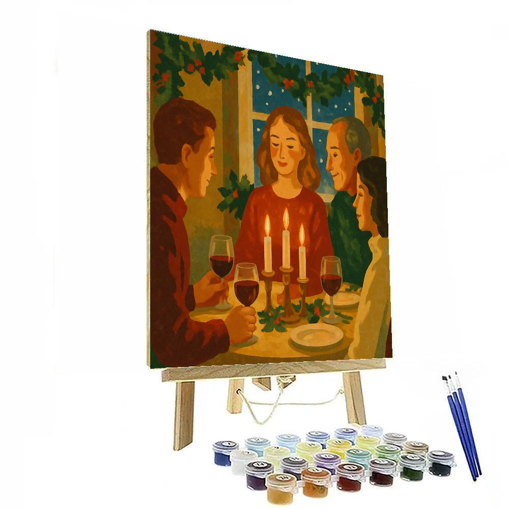 Cozy Candlelight Communion Painting by numbers kit