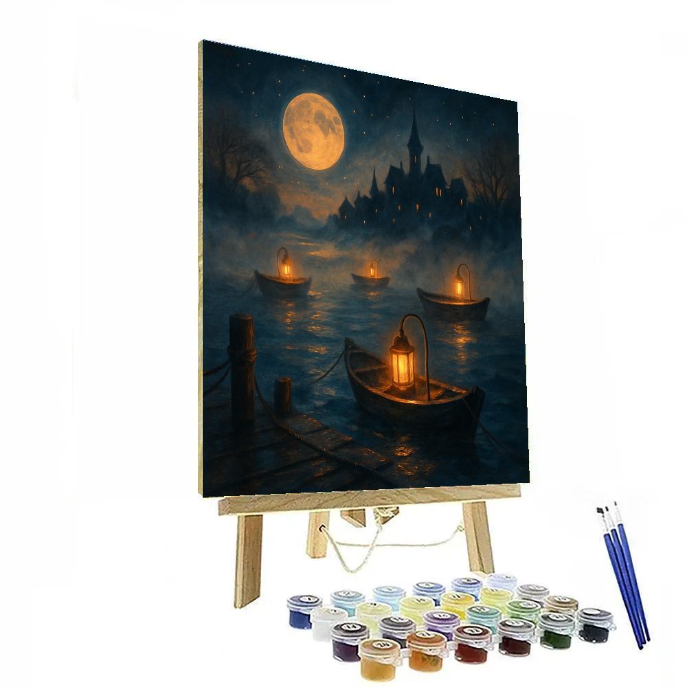 Lantern Harbor Of The Lost Number painting