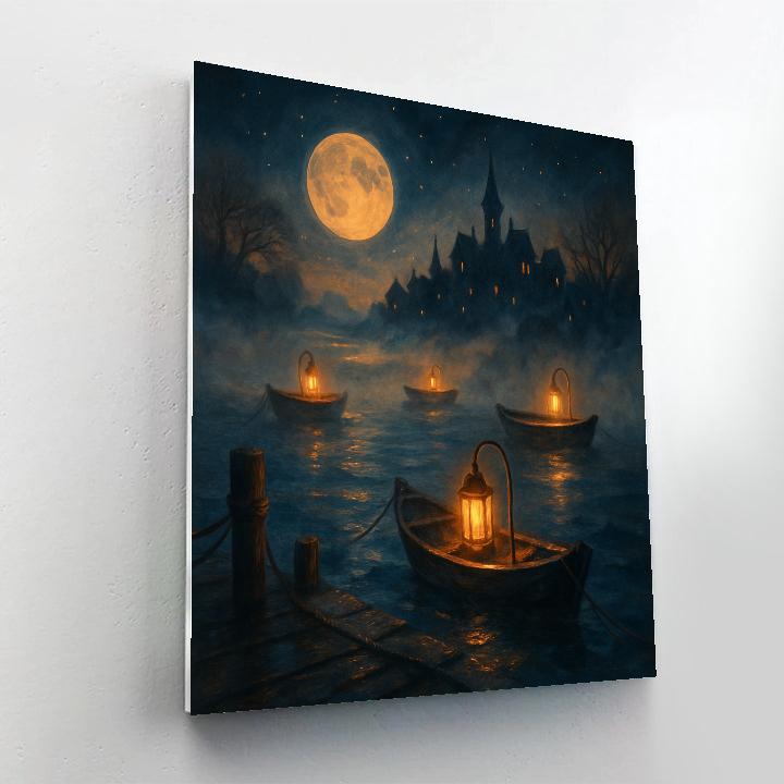 Lantern Harbor Of The Lost Number painting