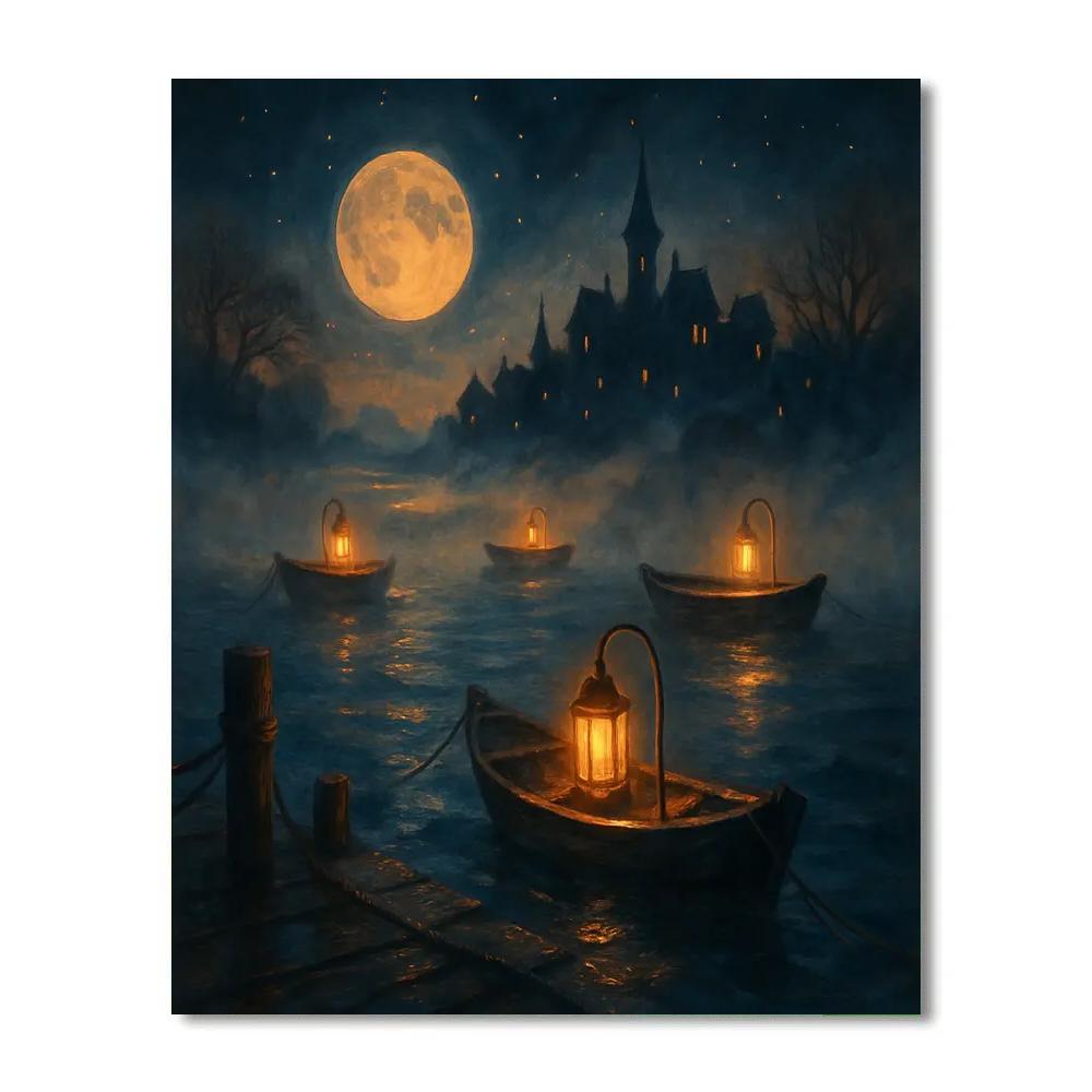 Lantern Harbor Of The Lost Number painting