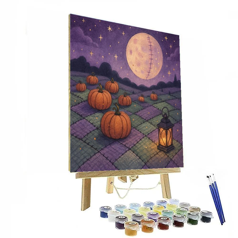 Stitched Lantern Field Paint by numbers kits