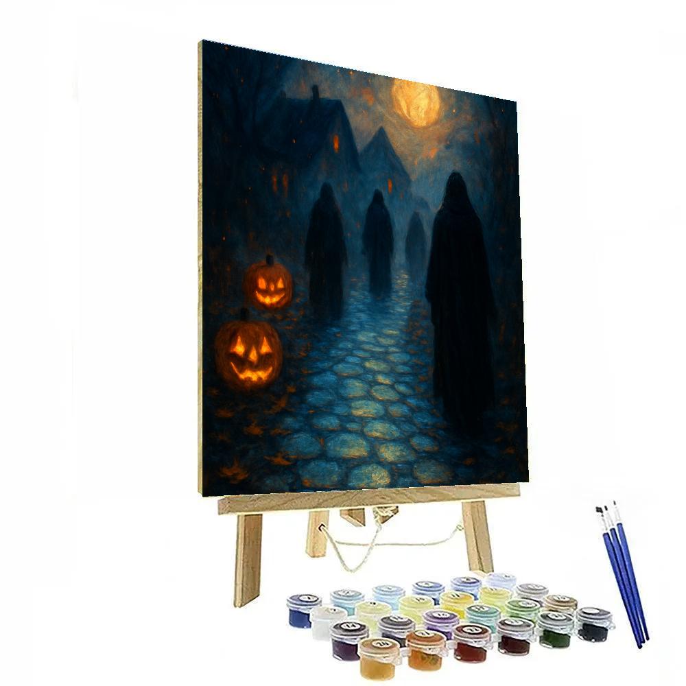 Phosphor Lane Lanterns Number painting