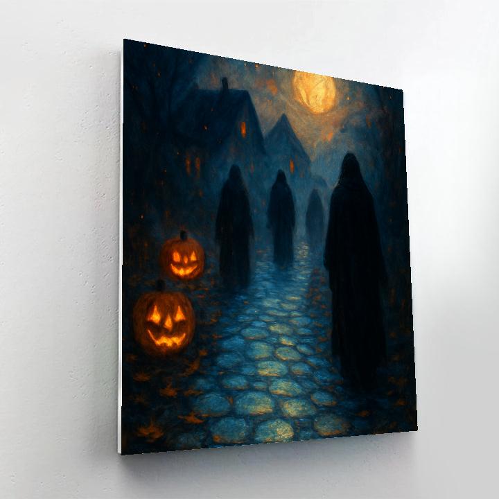 Phosphor Lane Lanterns Number painting