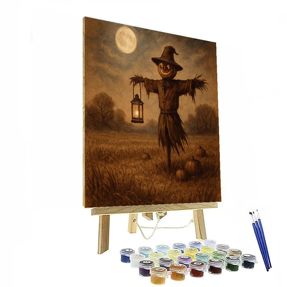 Sepia Harvest Lantern Painting by numbers kit
