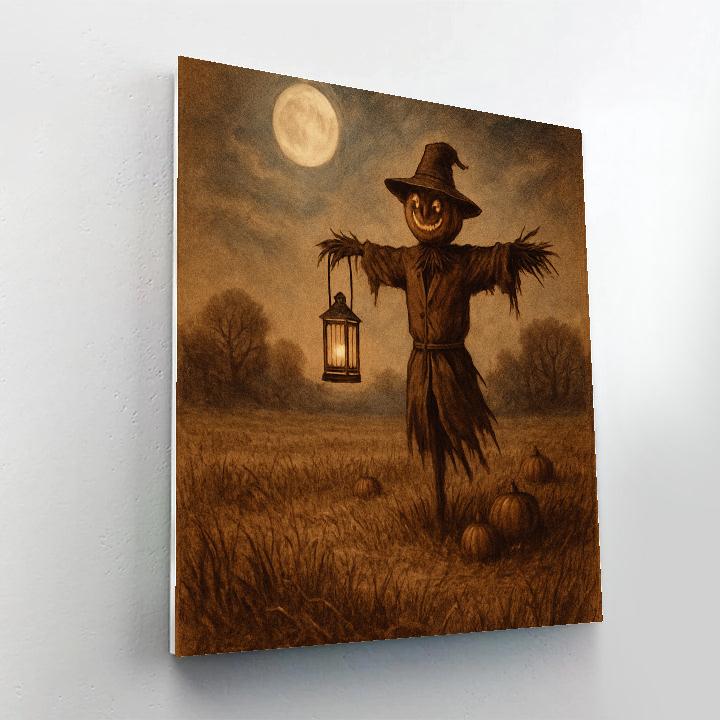 Sepia Harvest Lantern Painting by numbers kit