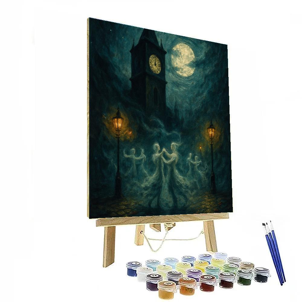 The Clocktower Fog Waltz paint by numbers