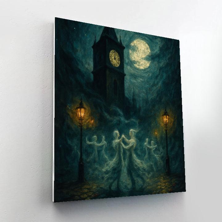 The Clocktower Fog Waltz paint by numbers