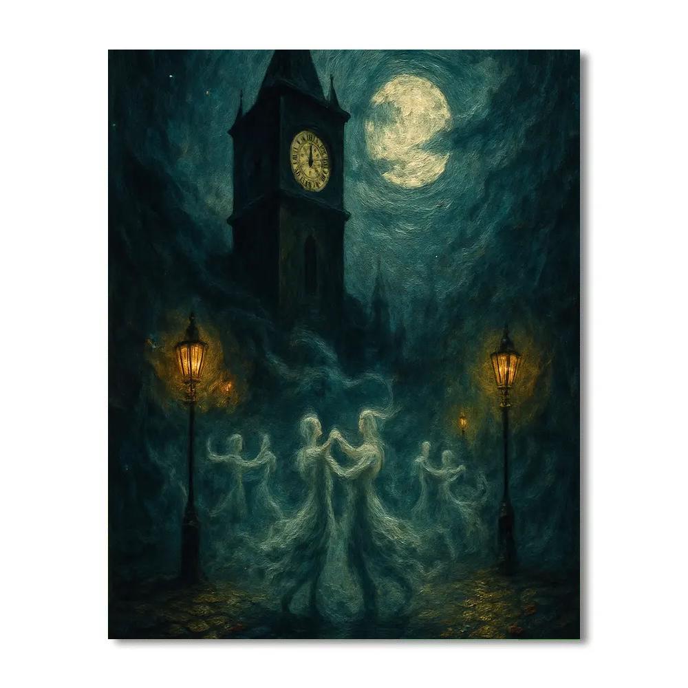The Clocktower Fog Waltz paint by numbers