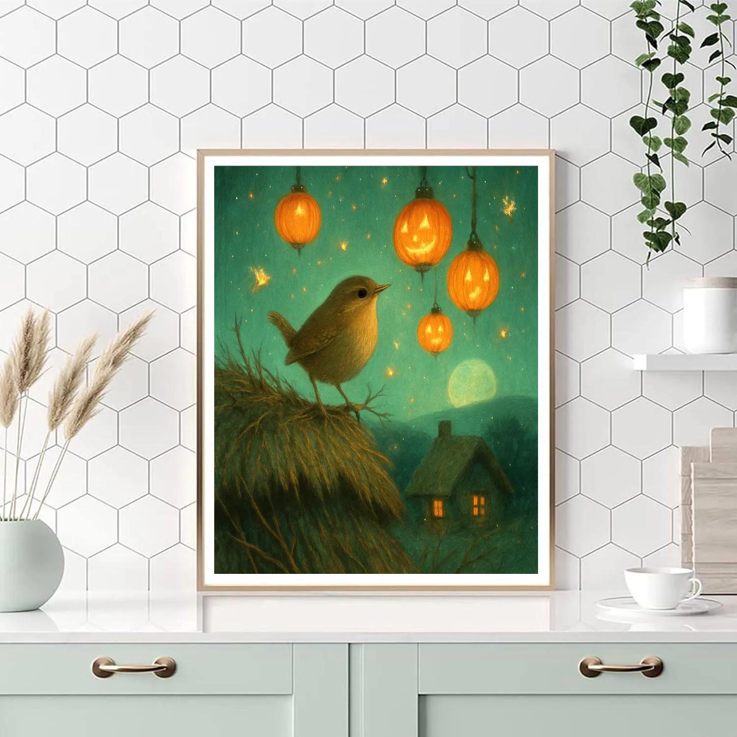 Lanterns Of The Wren Paint by numbers art