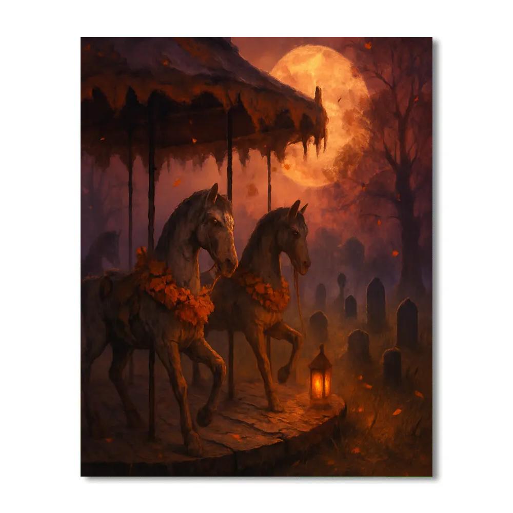 Graveyard Carousel Painting by numbers kit