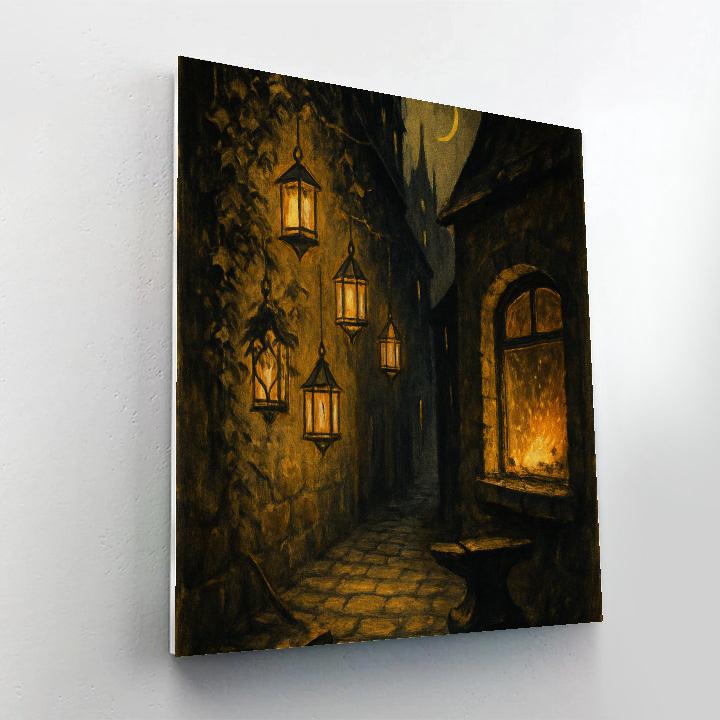 The Lanternsmiths Alley Painting by numbers kit