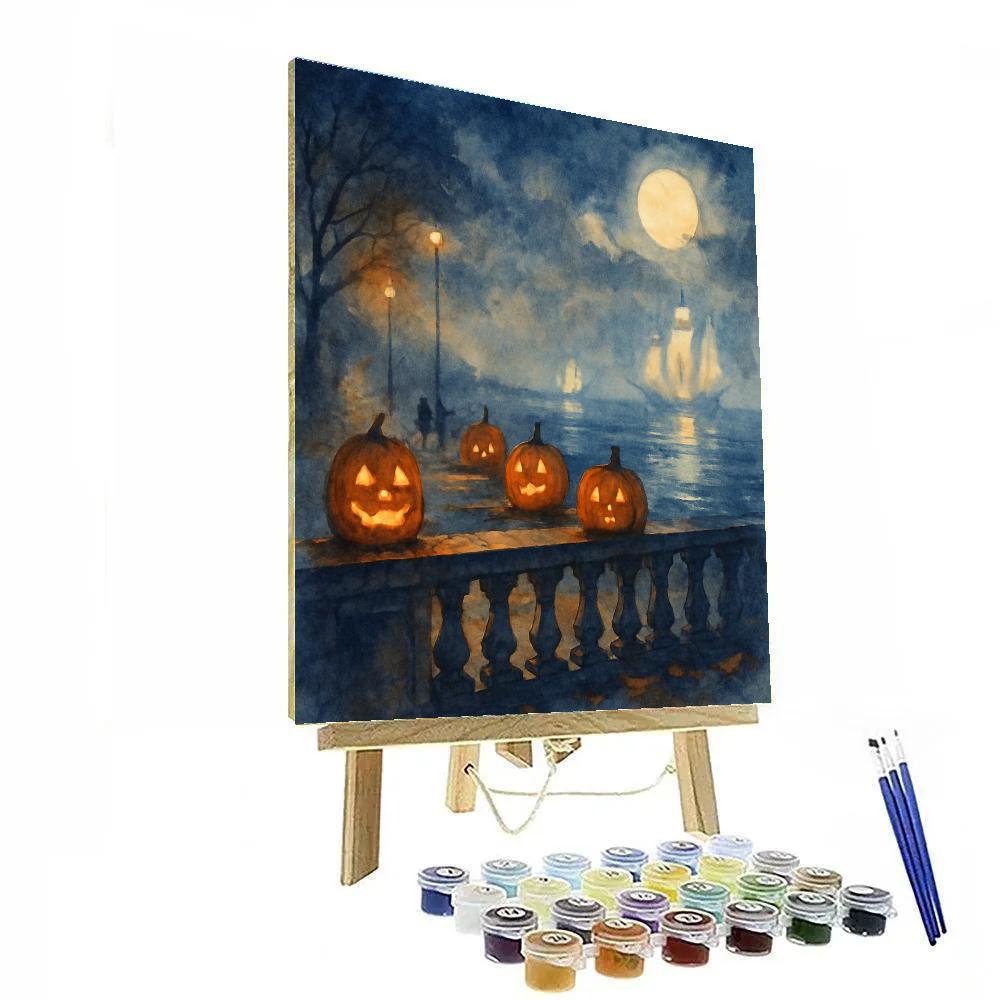 Harvest Lantern Promenade Numbered painting kits