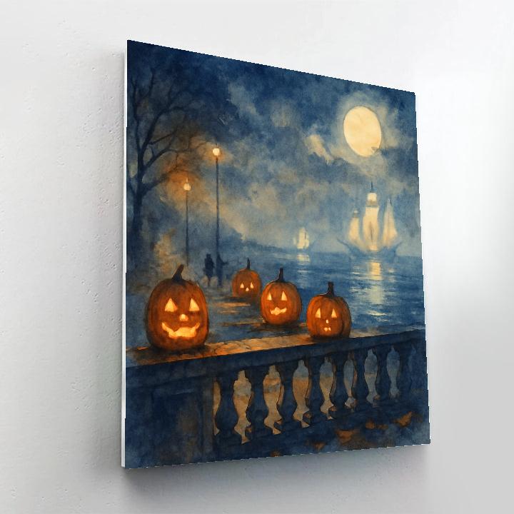 Harvest Lantern Promenade Numbered painting kits