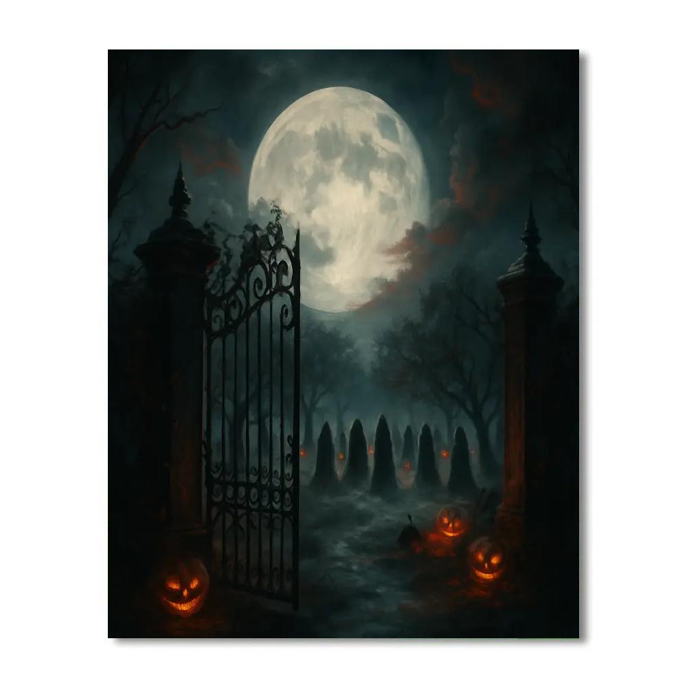 Witching Hour Orchard Gate DIY paint by numbers