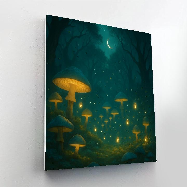 Glowshroom Glen paint by number