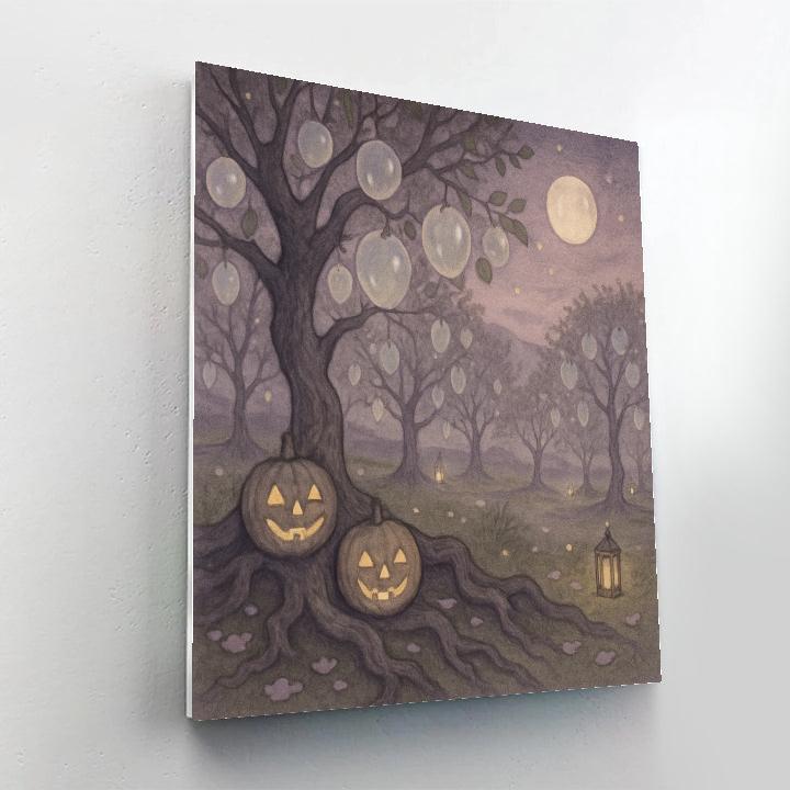 Spectral Orchard Twilight painting number kit