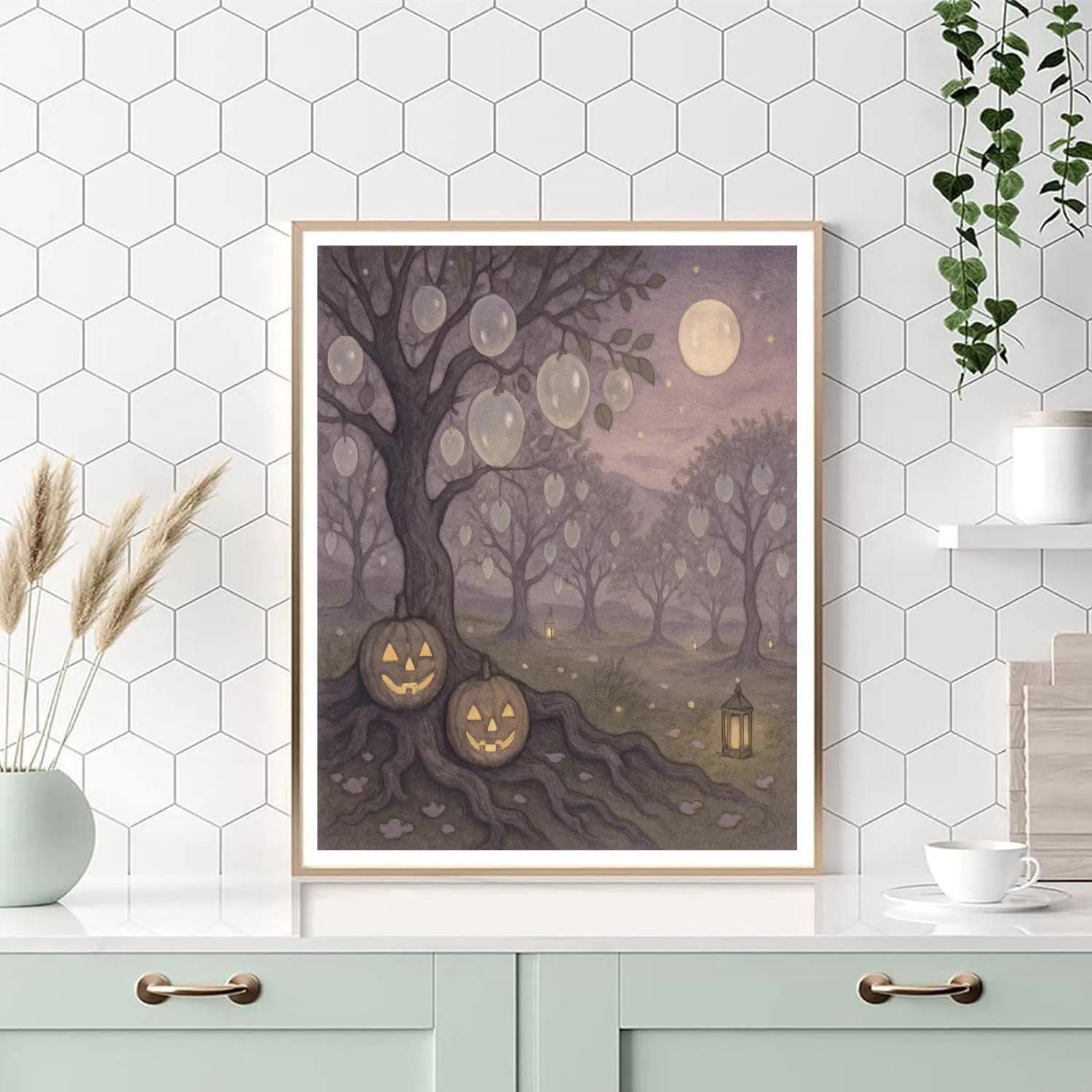 Spectral Orchard Twilight painting number kit