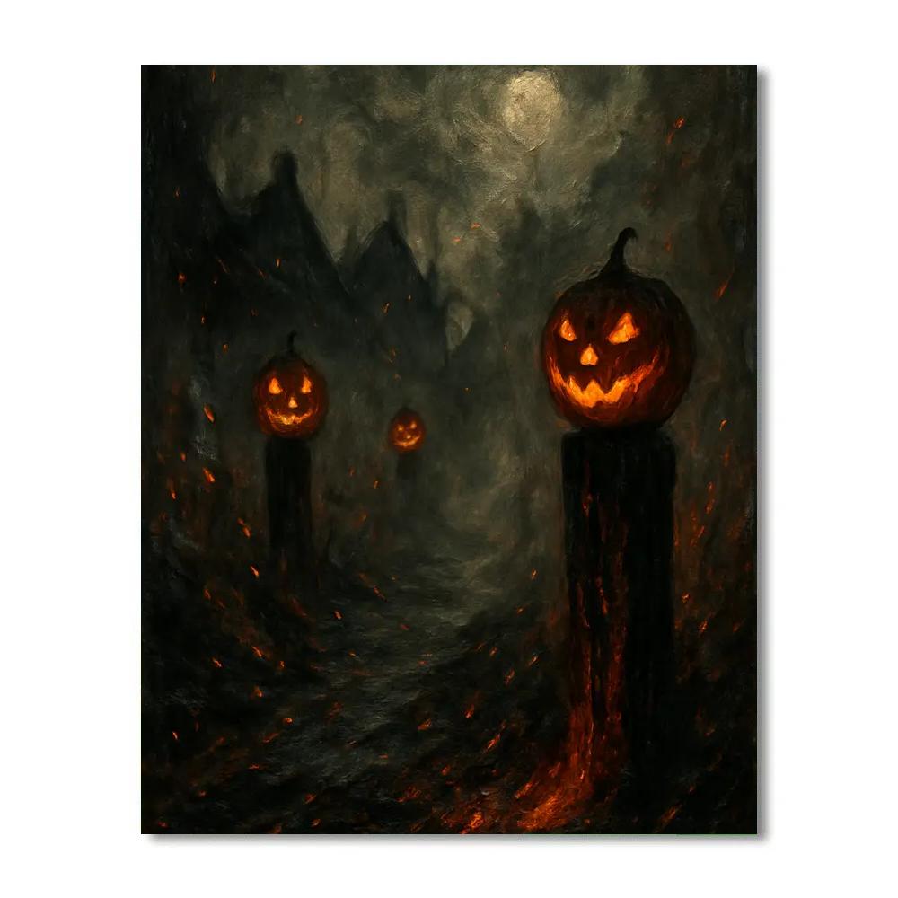 Cinder Lane Lanterns paint by numbers